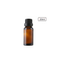 5ml 10ml 15ml 20ml 30ml 50ml 100ml Refillable Empty amber glass essential oil cosmetic bottle with screw-on tamper evident cap